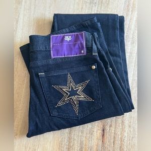 DENIM by VICTORIA BECKHAM -Dark blue flair/boot cut jeans - size 26